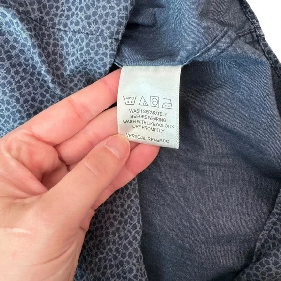 Ben Sherman Long Sleeve Button Down in Floral Print. Size 16- Neck/ 34-35 - Picture 6 of 12